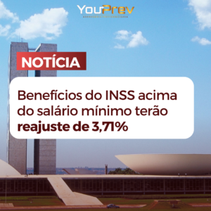 Benefícios do INSS acima do salário mínimo terão reajuste de 3,71%