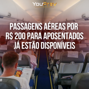 Programa com passagens aéreas de até R$ 200 para aposentados é lançado