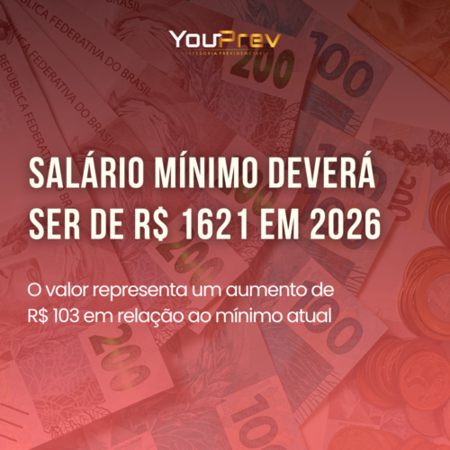 Salário Mínimo deverá ser de R$ 1621 em 2026